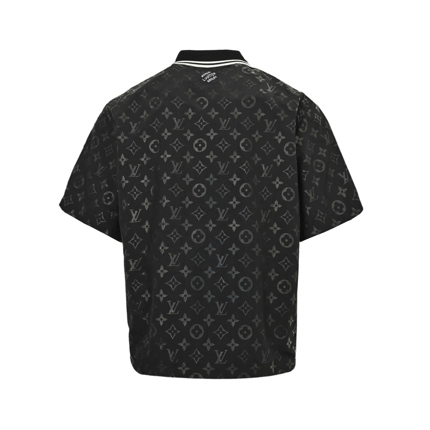 Louis Vuitton/Louis Vuitton 25ss old flower ripple jacquard suit short-sleeved shirt